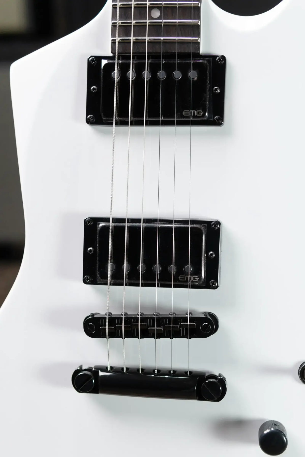 ESP LTD James Hetfield Signature Snakebyte Electric Guitar - Snow White with Hardshell Case