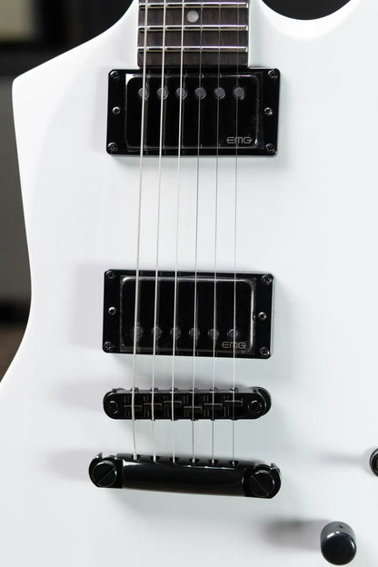 ESP LTD James Hetfield Signature Snakebyte Electric Guitar - Snow White with Hardshell Case