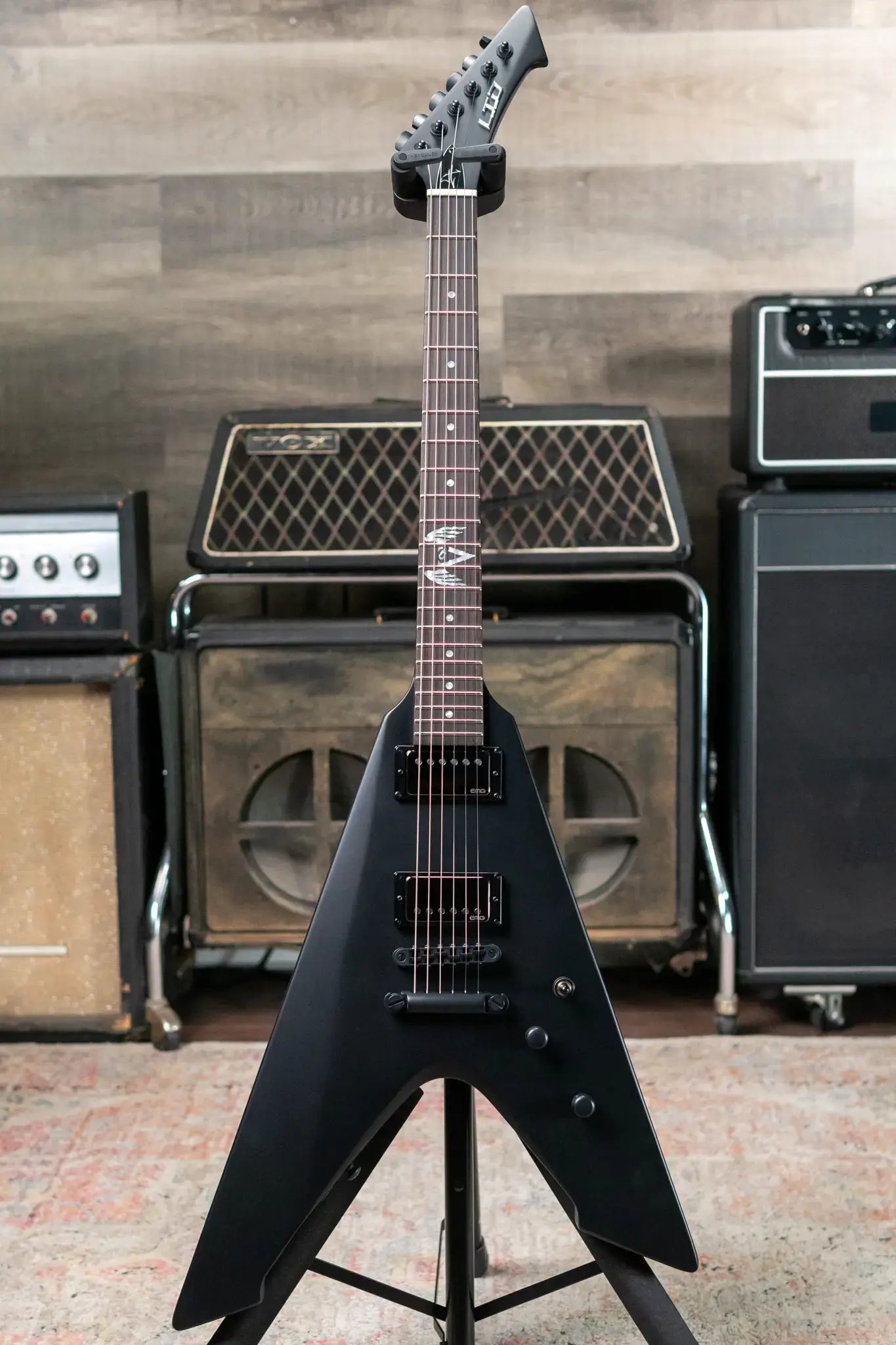 ESP LTD James Hetfield Signature Vulture Electric Guitar - Black