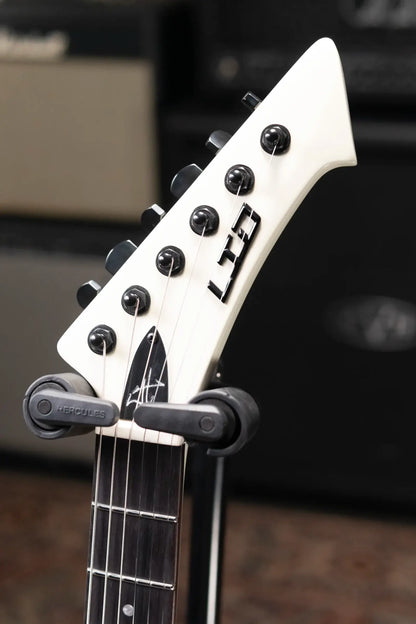 ESP LTD James Hetfield Signature Vulture Electric Guitar - Olympic White with Hardshell Case