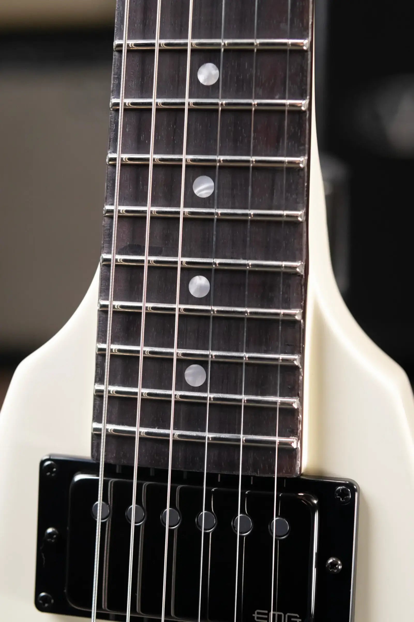 ESP LTD James Hetfield Signature Vulture Electric Guitar - Olympic White with Hardshell Case