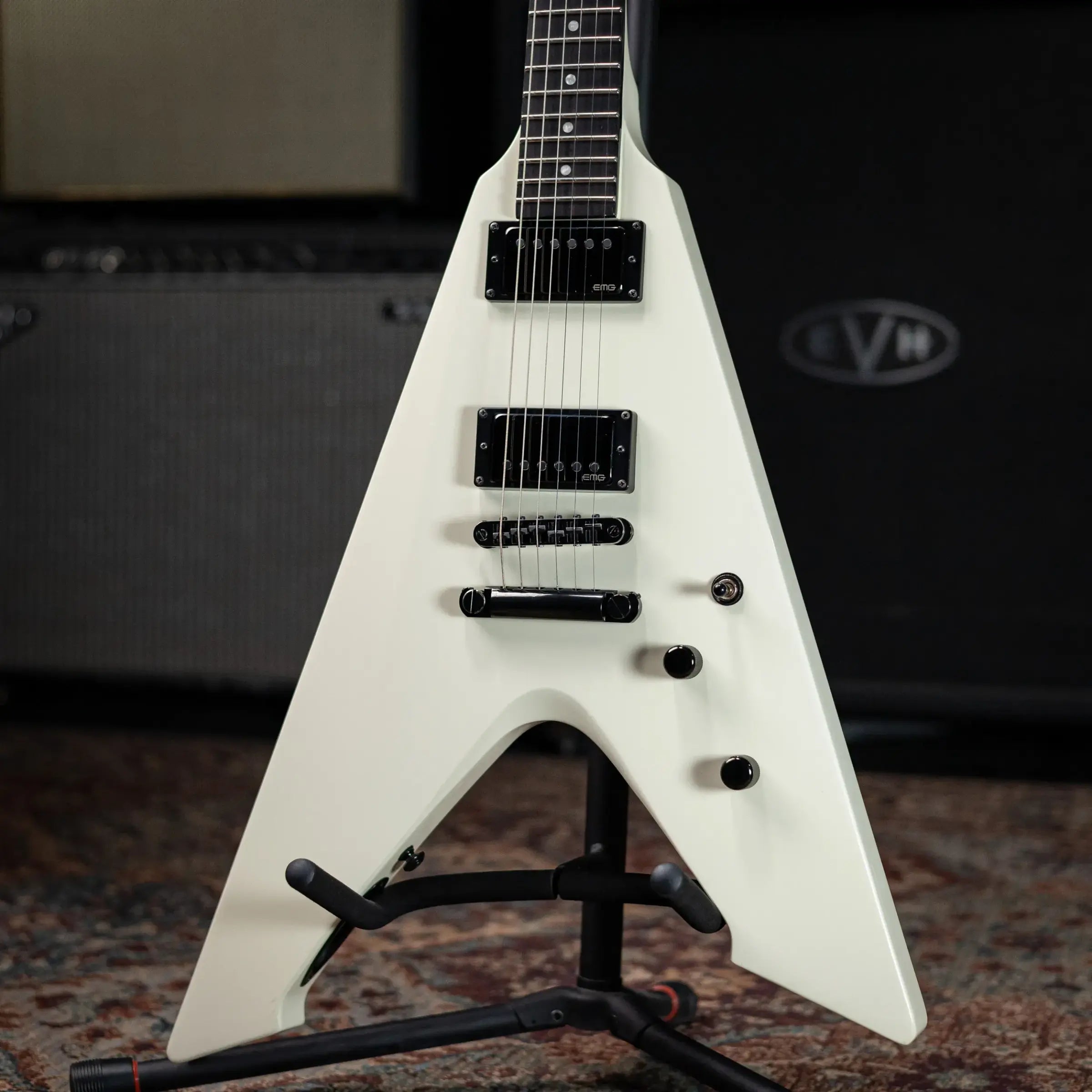 ESP LTD James Hetfield Signature Vulture Electric Guitar - Olympic White with Hardshell Case - Used