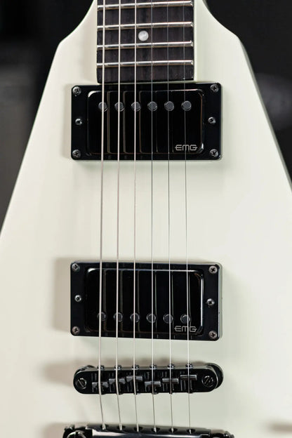 ESP LTD James Hetfield Signature Vulture Electric Guitar - Olympic White with Hardshell Case - Used