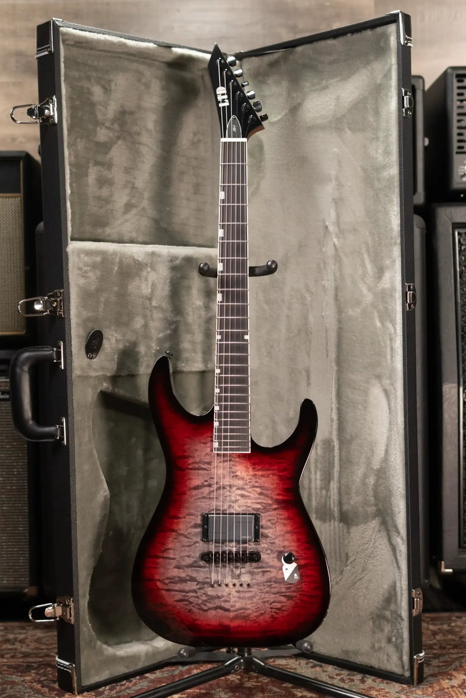 ESP LTD Josh Middleton Signature JM-1 Electric Guitar - Deep Blood Moon with Hardshell Case