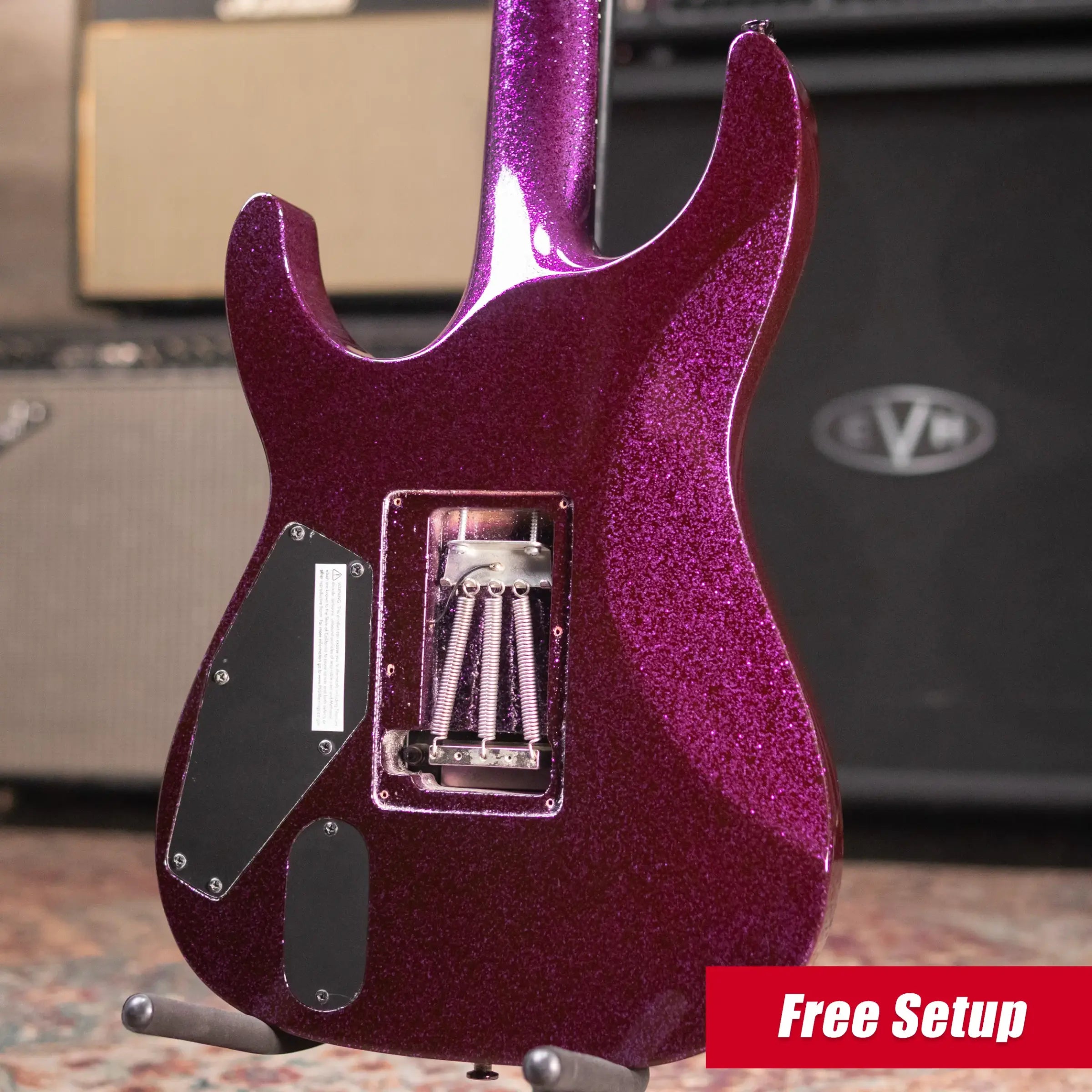 ESP LTD KH-602 Kirk Hammett Signature Electric Guitar - Purple Sparkle with Hardshell Case - Used