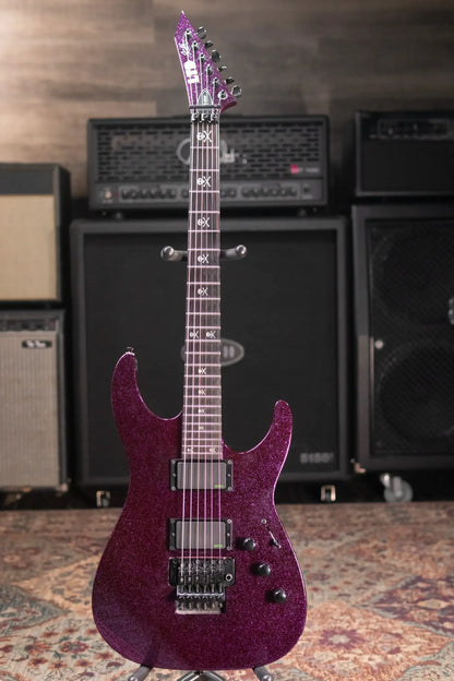 ESP LTD KH-602 Kirk Hammett Signature Electric Guitar - Purple Sparkle with Hardshell Case - Used