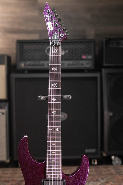 ESP LTD KH-602 Kirk Hammett Signature Electric Guitar - Purple Sparkle with Hardshell Case - Used
