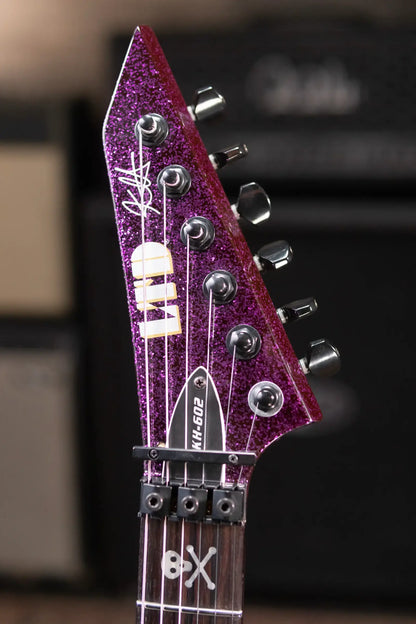 ESP LTD KH-602 Kirk Hammett Signature Electric Guitar - Purple Sparkle with Hardshell Case - Used
