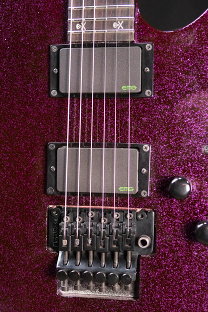 ESP LTD KH-602 Kirk Hammett Signature Electric Guitar - Purple Sparkle with Hardshell Case - Used
