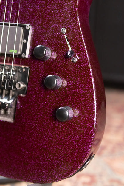 ESP LTD KH-602 Kirk Hammett Signature Electric Guitar - Purple Sparkle with Hardshell Case - Used