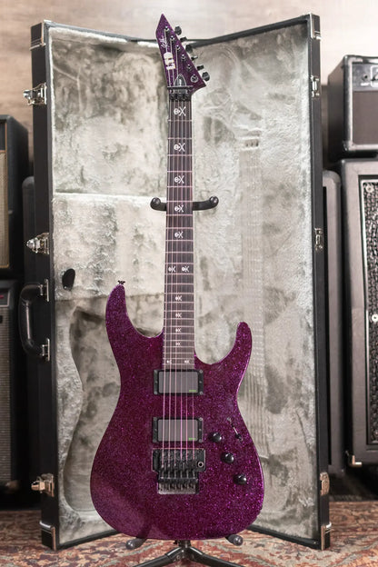 ESP LTD KH-602 Kirk Hammett Signature Electric Guitar - Purple Sparkle with Hardshell Case - Used