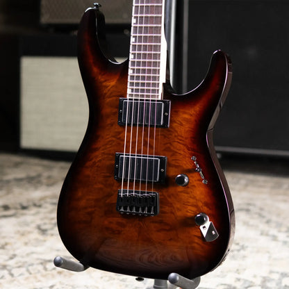 ESP LTD MH-200HT Electric Guitar - Dark Brown Sunburst