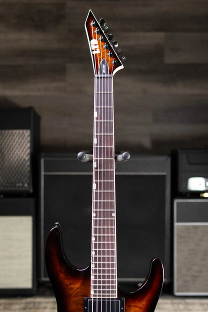 ESP LTD MH-200HT Electric Guitar - Dark Brown Sunburst
