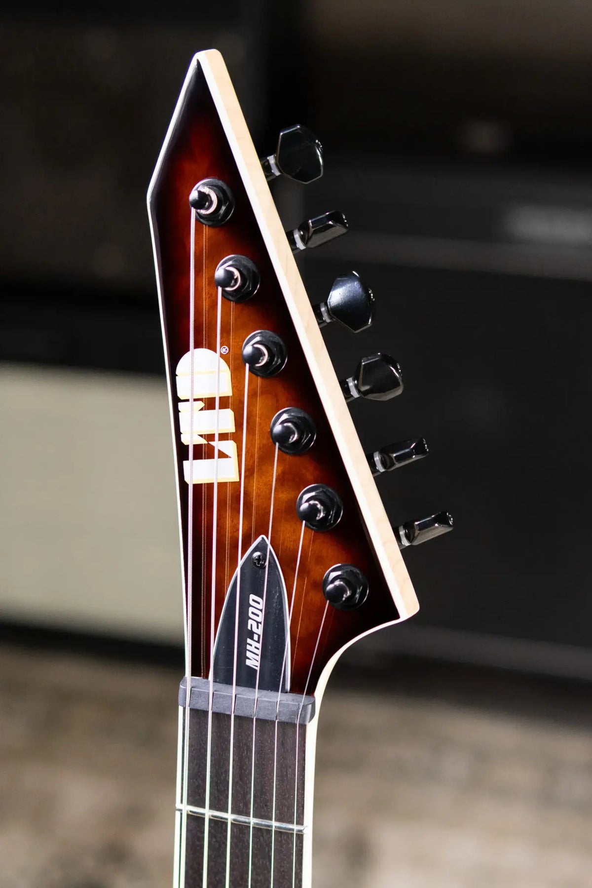 ESP LTD MH-200HT Electric Guitar - Dark Brown Sunburst