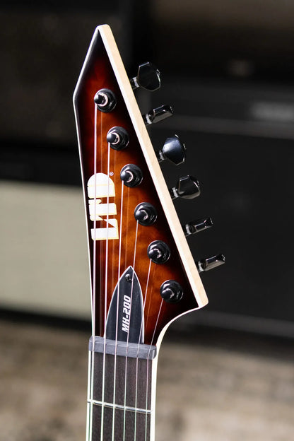 ESP LTD MH-200HT Electric Guitar - Dark Brown Sunburst
