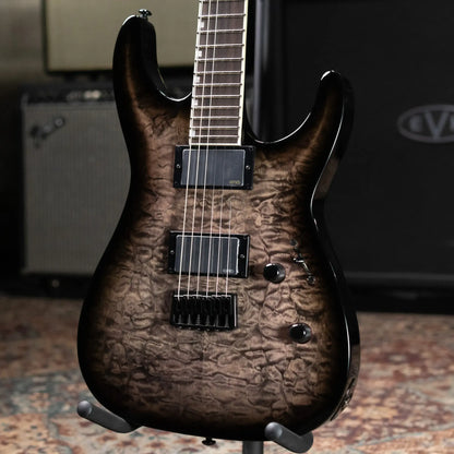 ESP LTD MH-400HT/QM Electric Guitar - See Thru Black Sunburst