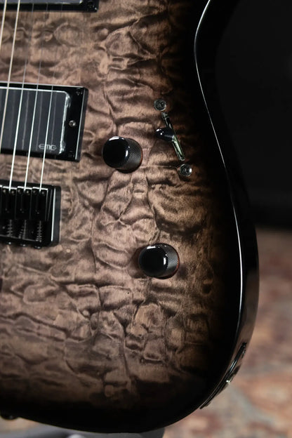 ESP LTD MH-400HT/QM Electric Guitar - See Thru Black Sunburst