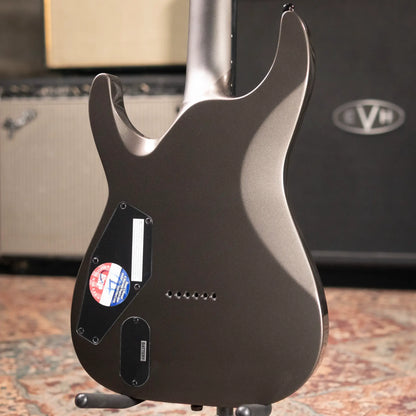 ESP LTD MT-I Mick Thomson Signature Electric Guitar - Obsidian Metallic  with Hardshell Case