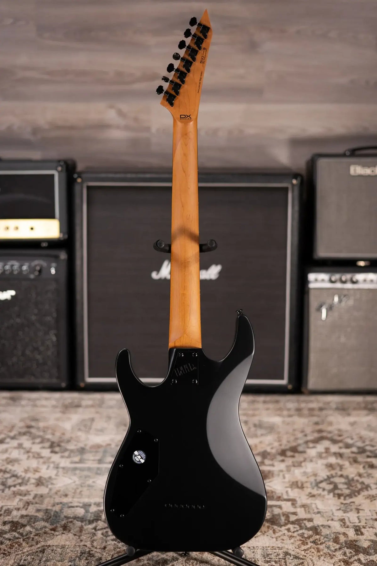 ESP LTD M-207DX Baritone 7-String Electric Guitar - See Thru Black Satin