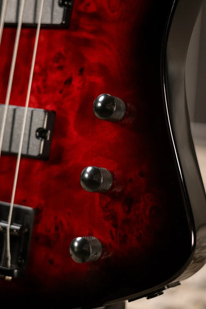 ESP LTD Phoenix-204DX Electric Bass - Red Burst