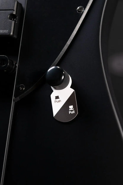 ESP LTD Phoenix-7 Baritone Black Metal Electric Guitar - Black Satin