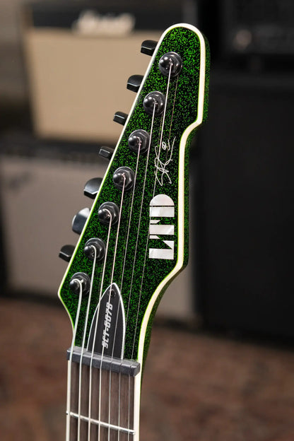 ESP LTD SCT-607B Stephen Carpenter Signature 7-String Baritone Electric Guitar Green Sparkle with Hardshell Case - Used