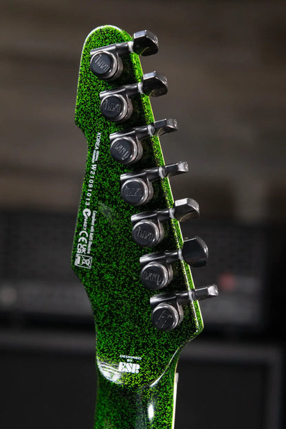 ESP LTD SCT-607B Stephen Carpenter Signature 7-String Baritone Electric Guitar Green Sparkle with Hardshell Case - Used