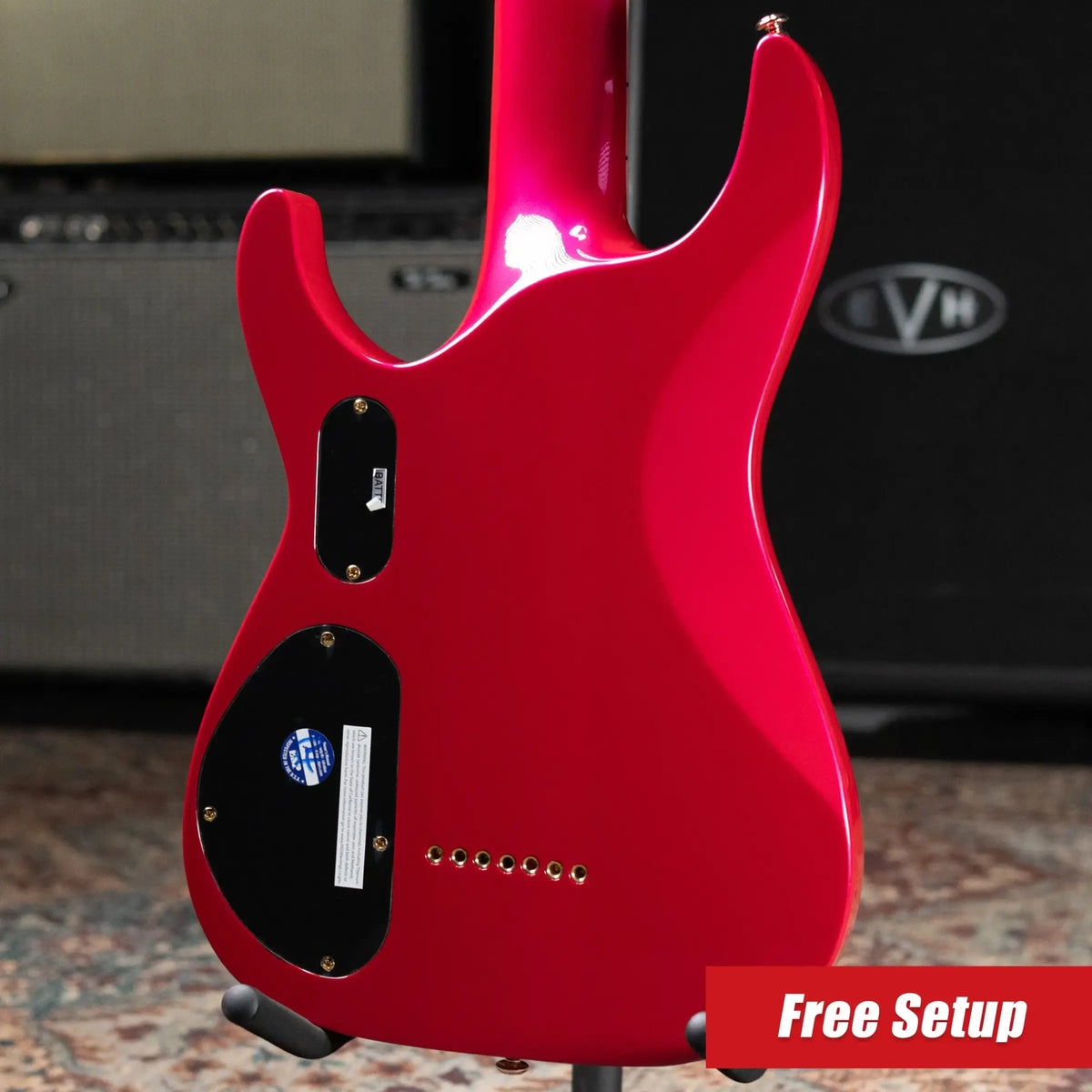 ESP LTD SC-607B Stephen Carpenter Signature 7-String Baritone Electric Guitar - Magenta with Hardshell Case