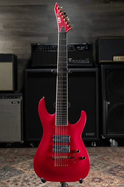 ESP LTD SC-607B Stephen Carpenter Signature 7-String Baritone Electric Guitar - Magenta with Hardshell Case