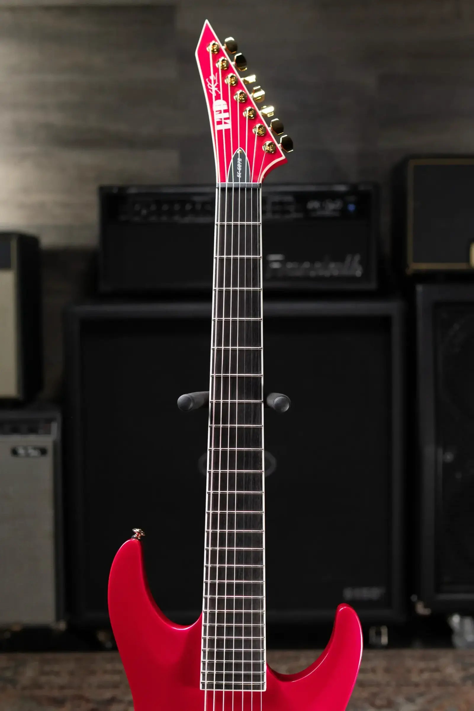 ESP LTD SC-607B Stephen Carpenter Signature 7-String Baritone Electric Guitar - Magenta with Hardshell Case