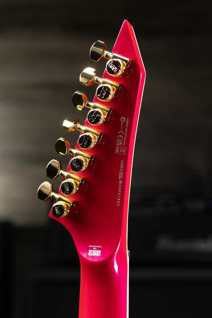 ESP LTD SC-607B Stephen Carpenter Signature 7-String Baritone Electric Guitar - Magenta with Hardshell Case