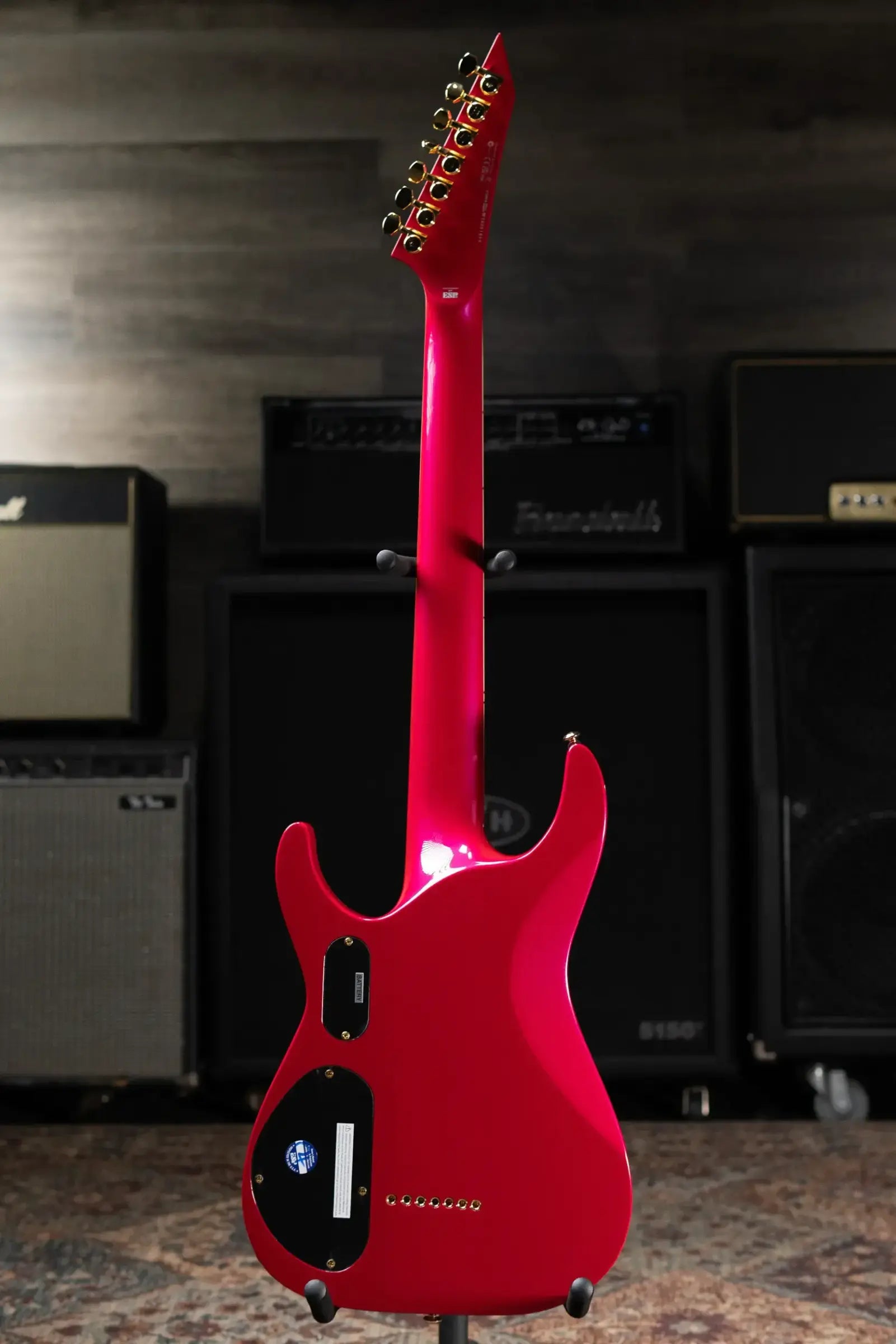 ESP LTD SC-607B Stephen Carpenter Signature 7-String Baritone Electric Guitar - Magenta with Hardshell Case