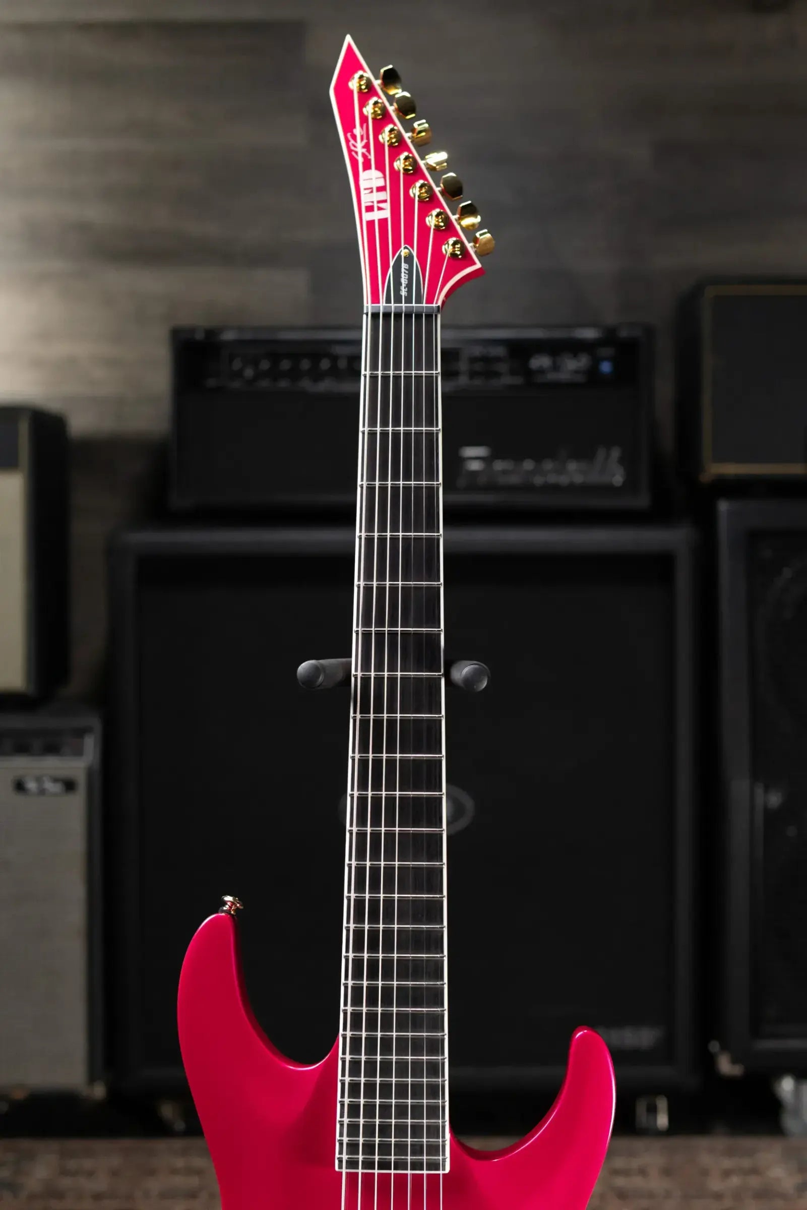 ESP LTD SC-607B Stephen Carpenter Signature 7-String Baritone Electric Guitar - Magenta with Hardshell Case