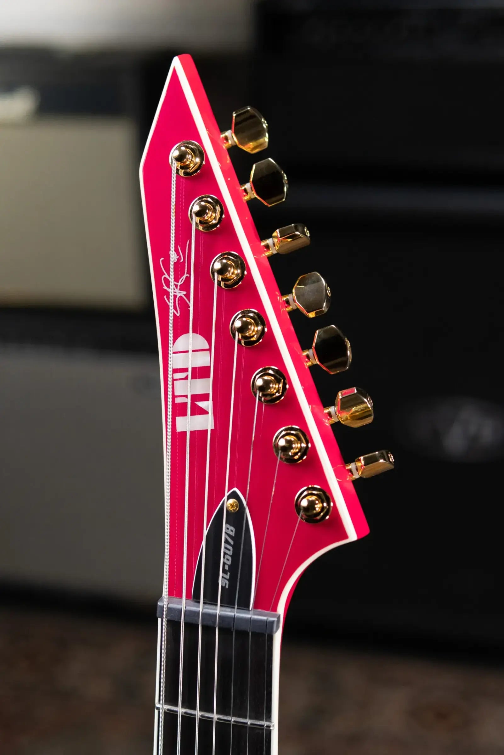 ESP LTD SC-607B Stephen Carpenter Signature 7-String Baritone Electric Guitar - Magenta with Hardshell Case