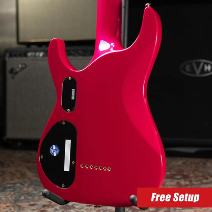 ESP LTD SC-607B Stephen Carpenter Signature 7-String Baritone Electric Guitar - Magenta with Hardshell Case