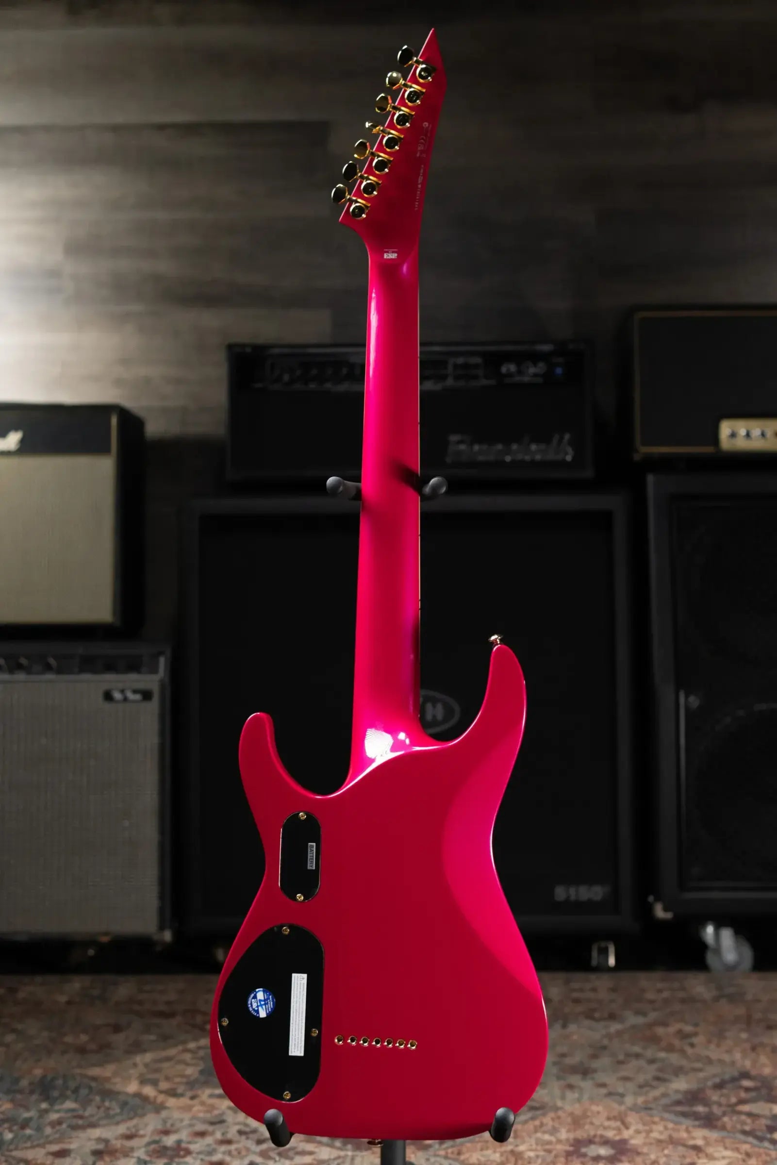 ESP LTD SC-607B Stephen Carpenter Signature 7-String Baritone Electric Guitar - Magenta with Hardshell Case
