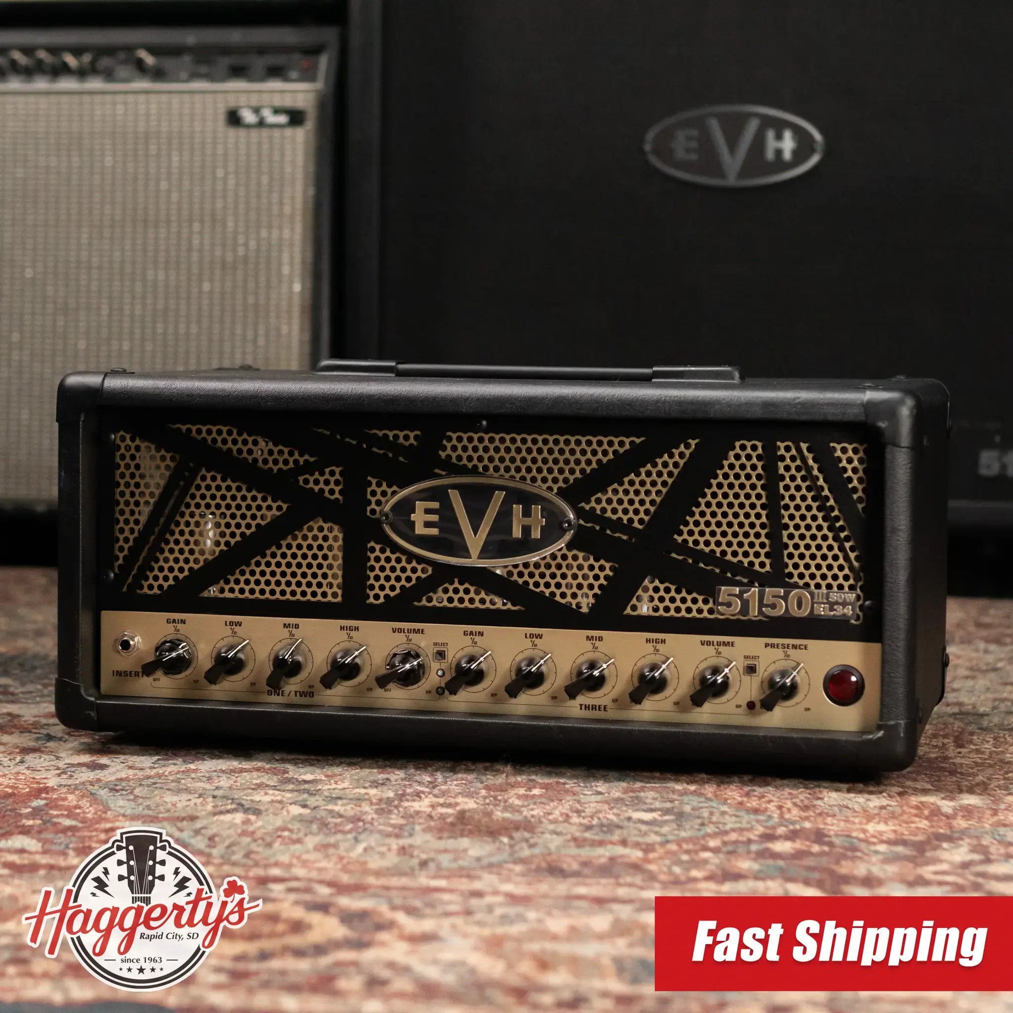 EVH 5150 50III EL34 Amp Head with Footswitch Pedal - Used