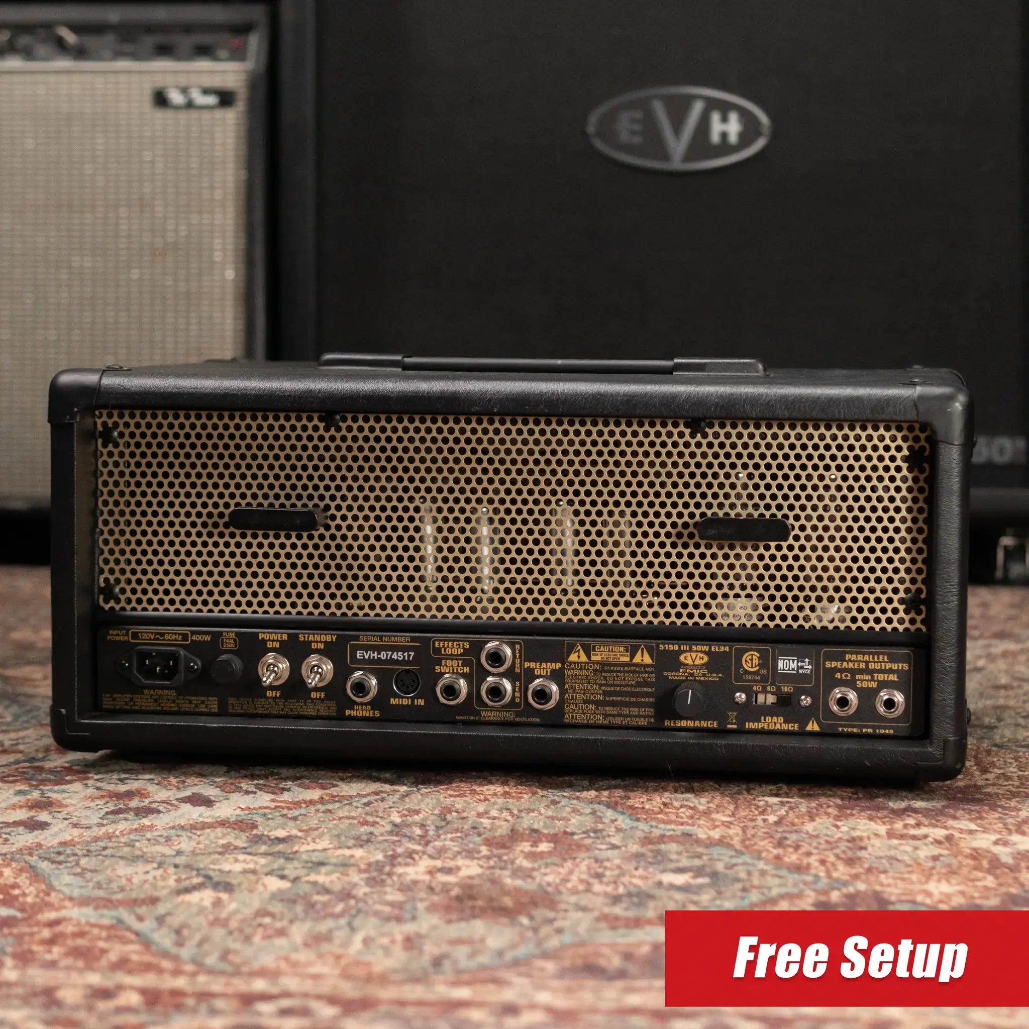 EVH 5150 50III EL34 Amp Head with Footswitch Pedal - Used