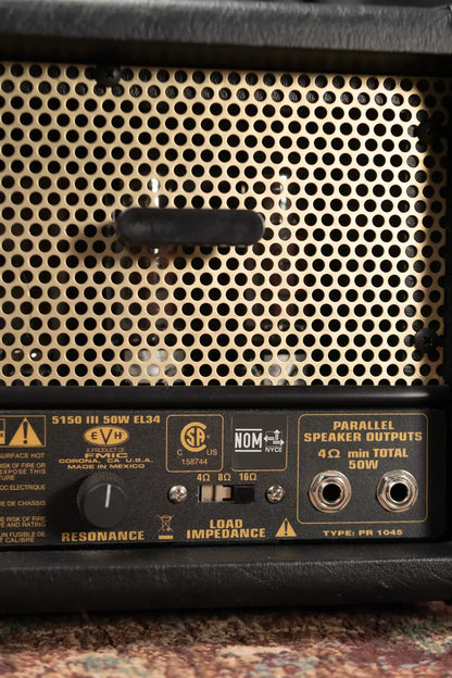 EVH 5150 50III EL34 Amp Head with Footswitch Pedal - Used