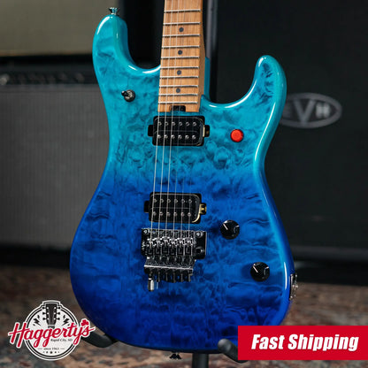EVH 5150 Series DX QM Electric Guitar - Pacific Drift with Gig Bag