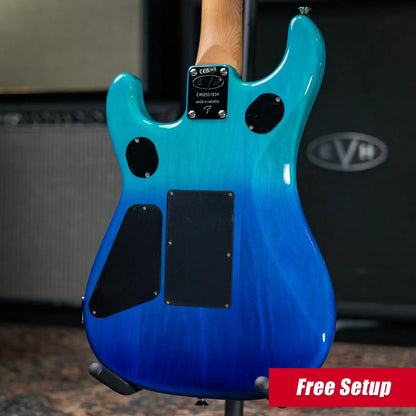 EVH 5150 Series DX QM Electric Guitar - Pacific Drift with Gig Bag