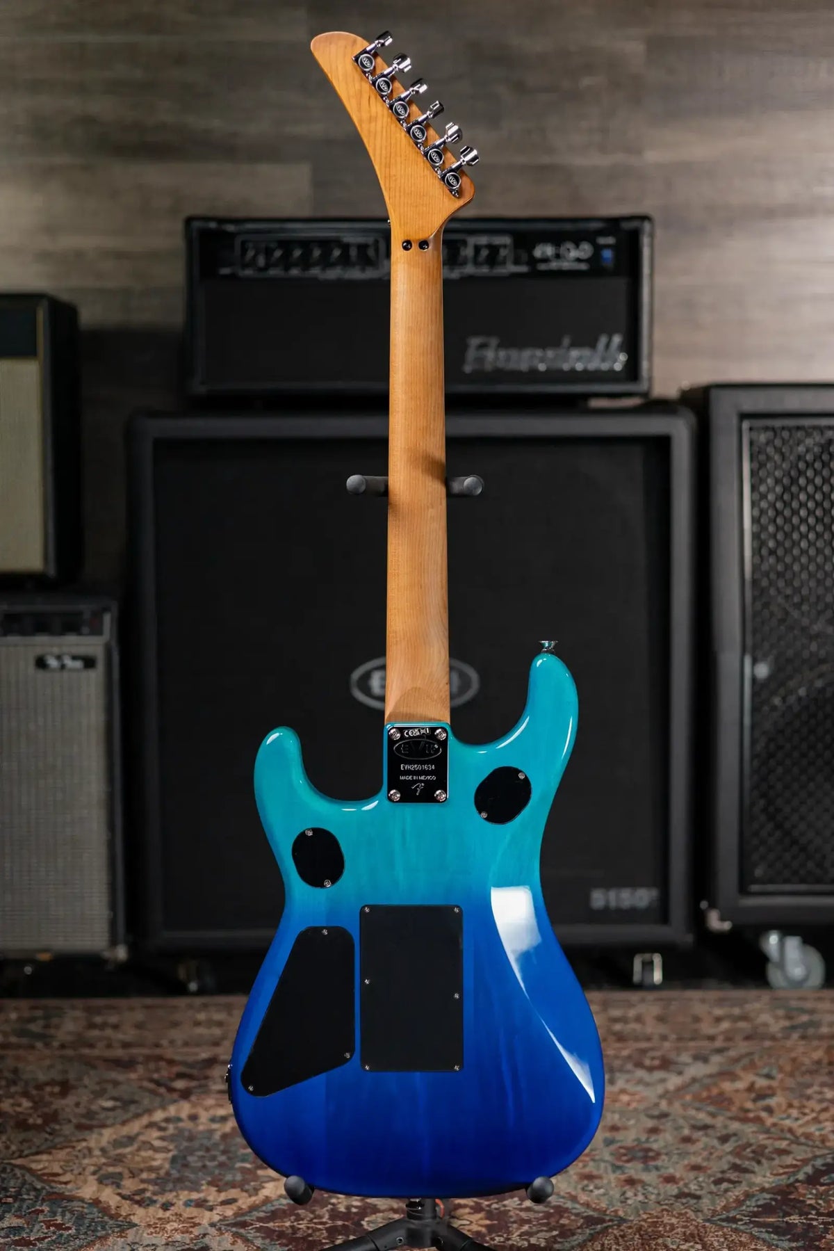 EVH 5150 Series DX QM Electric Guitar - Pacific Drift with Gig Bag