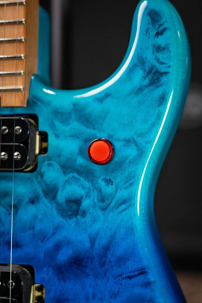 EVH 5150 Series DX QM Electric Guitar - Pacific Drift with Gig Bag