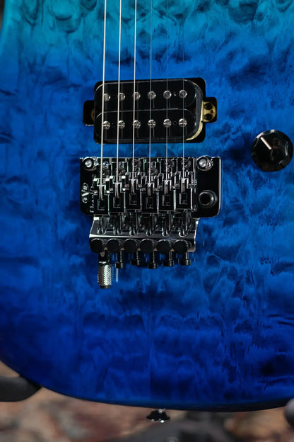 EVH 5150 Series DX QM Electric Guitar - Pacific Drift with Gig Bag