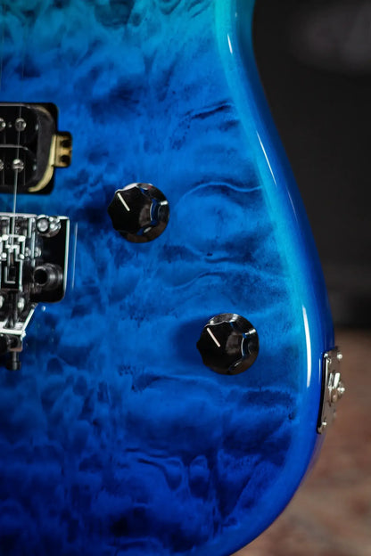 EVH 5150 Series DX QM Electric Guitar - Pacific Drift with Gig Bag