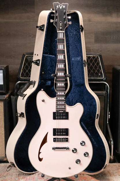 EVH Limited Edition SA-126 Special Semi-Hollow Electric Guitar - Satin Shell Pink with Ivory Case