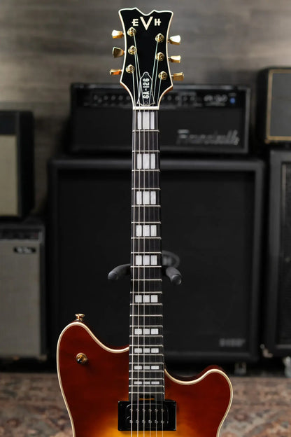 EVH SA-126 Special QM Semi-Hollow Electric Guitar - Tobacco Sunburst with Hardshell Case - Used