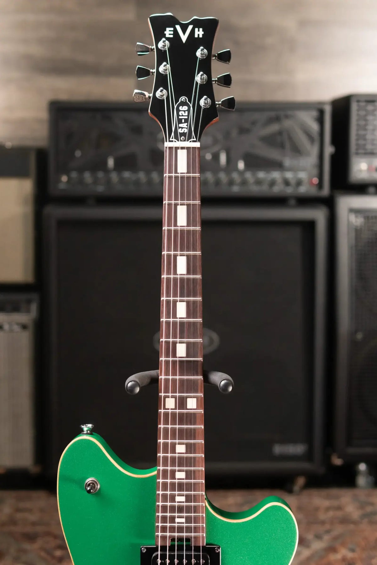 EVH SA-126 Standard Semi-Hollow Electric Guitar - Pelham Green
