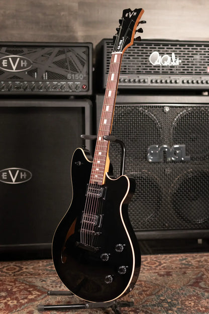EVH SA-126 Standard Semi-Hollow Electric Guitar - Piano Black