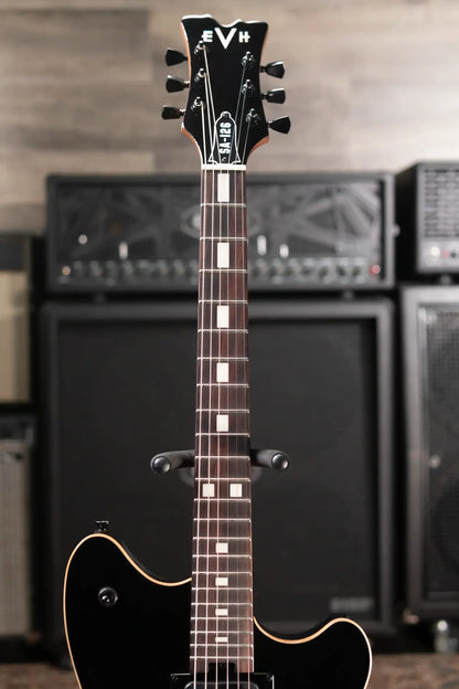 EVH SA-126 Standard Semi-Hollow Electric Guitar - Piano Black